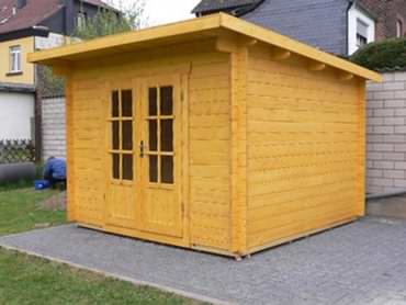 Garden cabin design that could be a temporary log cabin Garden cabin design that could be a temporary log cabin