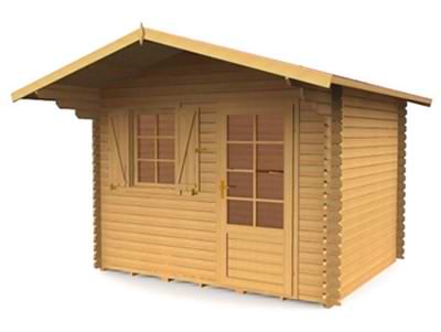 Garden cabin design that could be a temporary log cabin Garden cabin design that could be a temporary log cabin