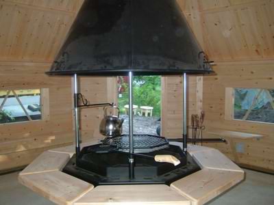 Your log barbeque hut will be a cosy place to be Your log barbeque hut will be a cosy place to be