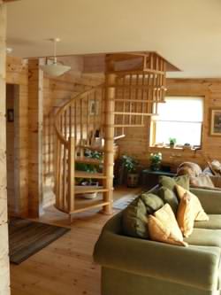 Plasterboard log cabin ceilings can also work well Plasterboard log cabin ceilings can also work well