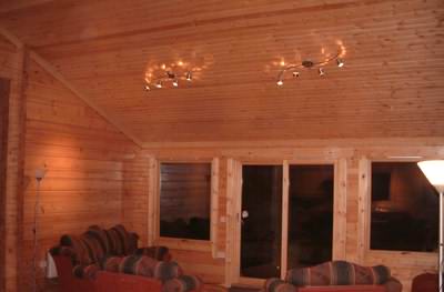 Timber log cabin ceilings look great