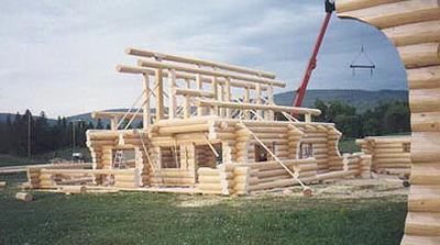 Building a log cabin in Canada Building a log cabin in Canada