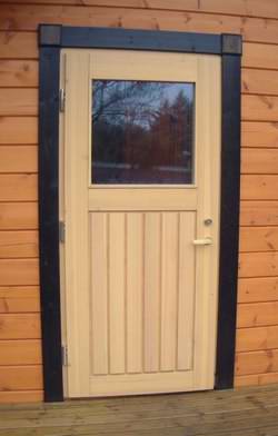 Log Cabin doors are usually timber