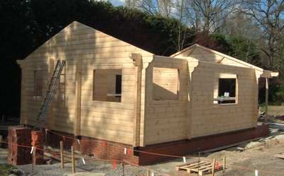 All log cabin foundation types should keep your logs well away from the ground All log cabin foundation types should keep your logs well away from the ground