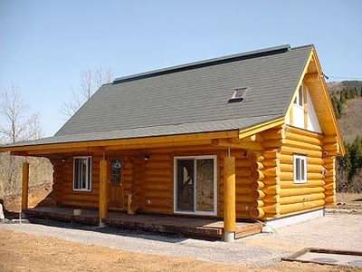 A potentail log cabin granny annexe in North America A potentail log cabin granny annexe in North America