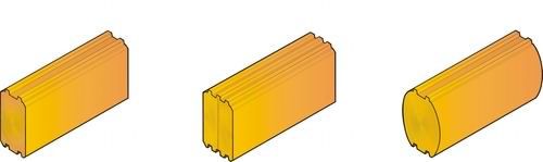 Cheap log cabins can use many different types of logs Cheap log cabins can use many different types of logs