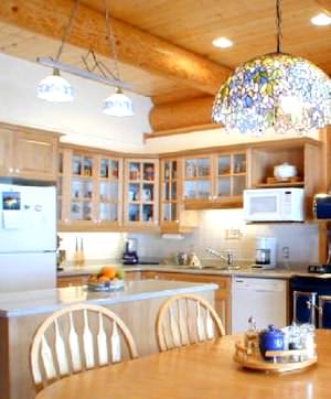 Make sure you protect log cabin wet areas like your kitchen Make sure you protect log cabin wet areas like your kitchen