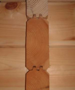 Uneven log settlement can result in gaps in between logs over time Uneven log settlement can result in gaps in between logs over time