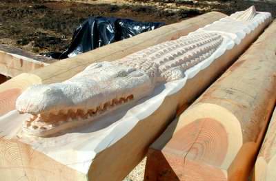 How about a log crocodile??