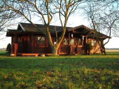 Log cabin home in the UK