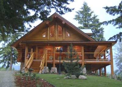 A nice example of custom log cabins Canada A nice example of custom log cabins Canada