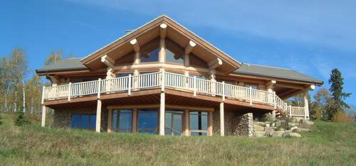 A nice example of a Canadian log cabin